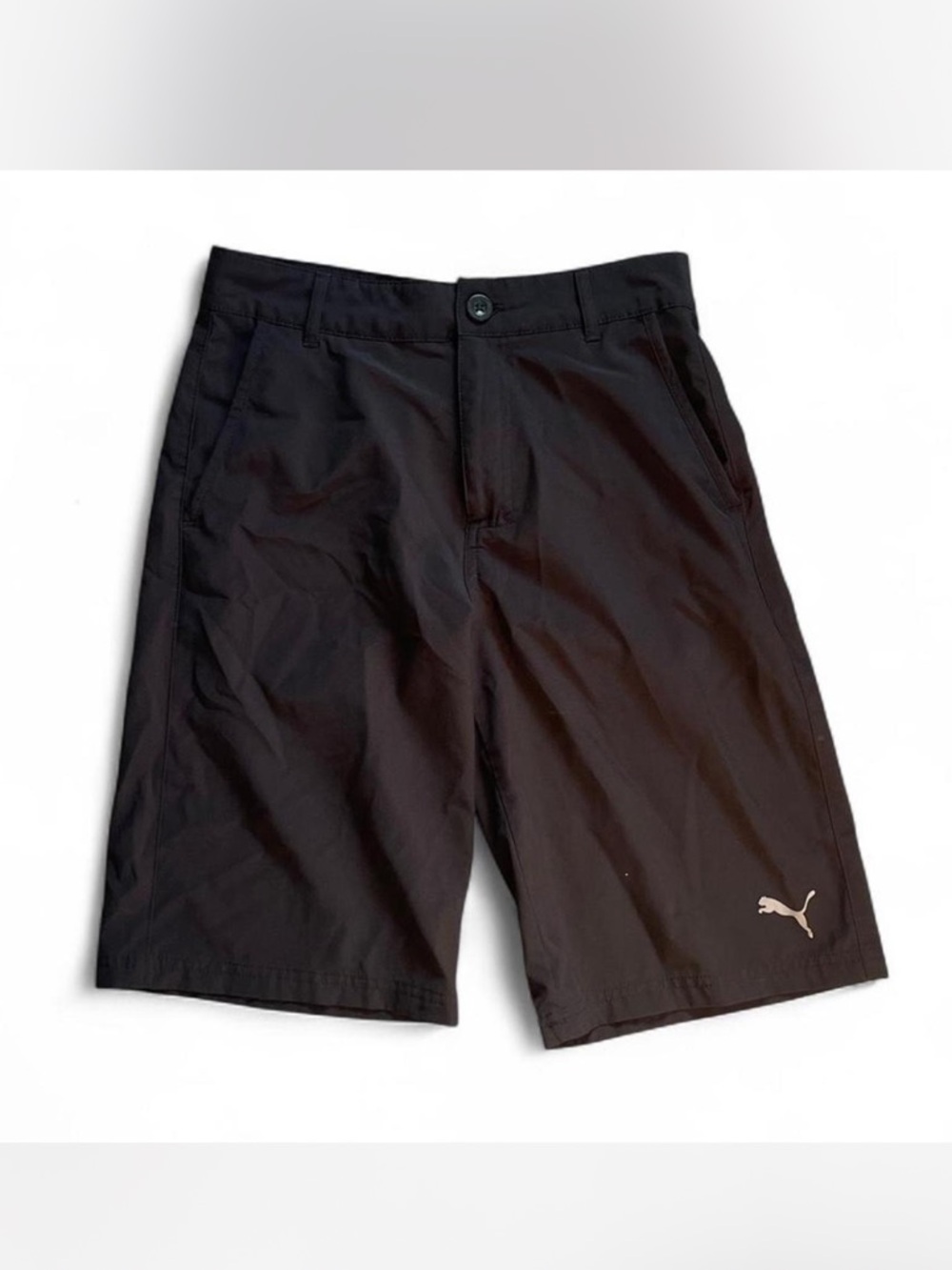 Puma Boys Black Athletic Shorts